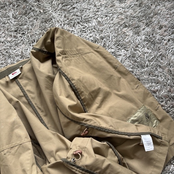 Fjallraven Travel Blazer G-1000 Cotton Utility Field Jacket Pockets Tan Sz XL - Picture 9 of 13
